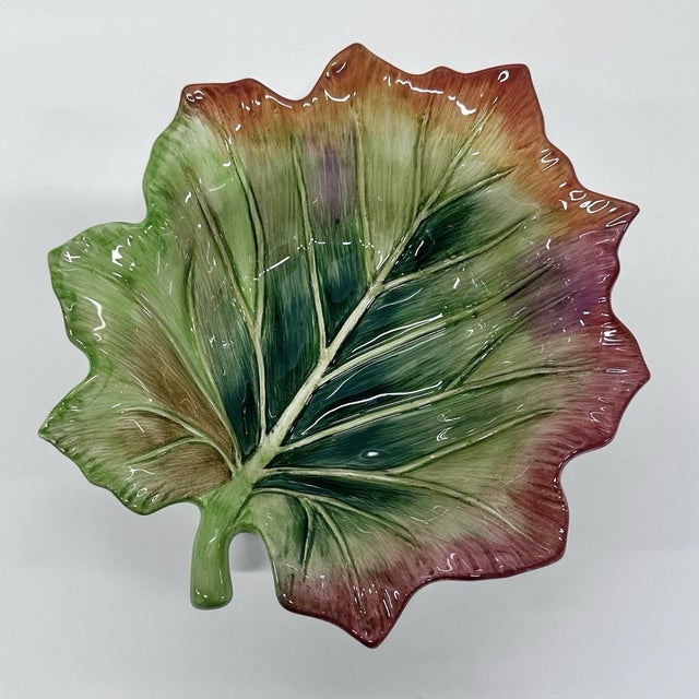 Fitz and Floyd Vintage MCM Fitz & Floyd Harvest Heritage Leaf Bowls- Set of 4 For Sale - Image 4 of 5