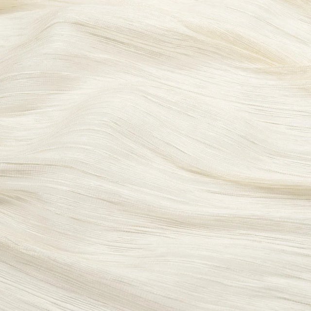 Schumacher SAMPLE - Schumacher x Patterson Flynn Calloway Paper Sheer Fabric In Ivory For Sale - Image 4 of 4