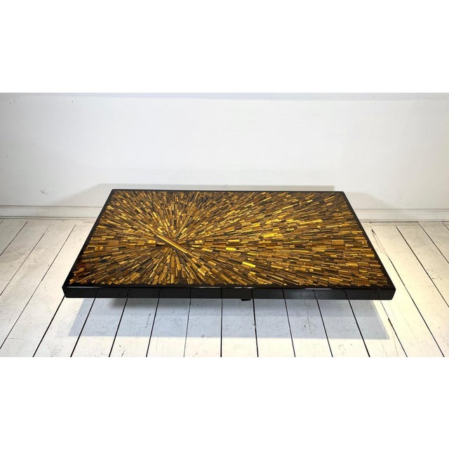 Jean Claude Dresse, coffee table, resin and tiger eyes, Belgium, 1970. This unique coffee table by Dresse was owned by a...