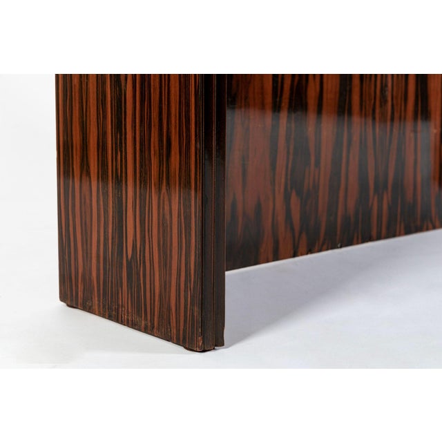 Antique French Art Deco Macassar Ebony Vanity Cabinet by Georges Champion (Attr) For Sale - Image 13 of 15