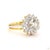 Gold 2.5 Carat Old European Cut Diamond Gold Ring, Size 6.5 For Sale - Image 8 of 9