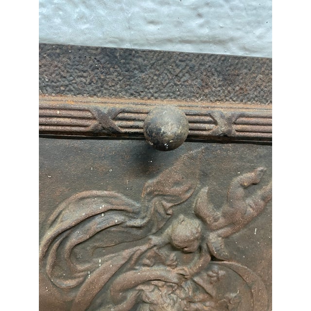 Rare 19th-Century Figural 'Orientalist' Cast Iron Summer Cover — New Orleans Estate 21.5" W X 26" H For Sale - Image 4 of 6