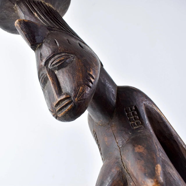 Early 20th Century Senufo Maternity Figure on Stool Côte d'Ivoire For Sale - Image 14 of 15