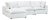 White Cali Pearl Performance Fabric Modular 4 Piece Sectional For Sale - Image 8 of 8