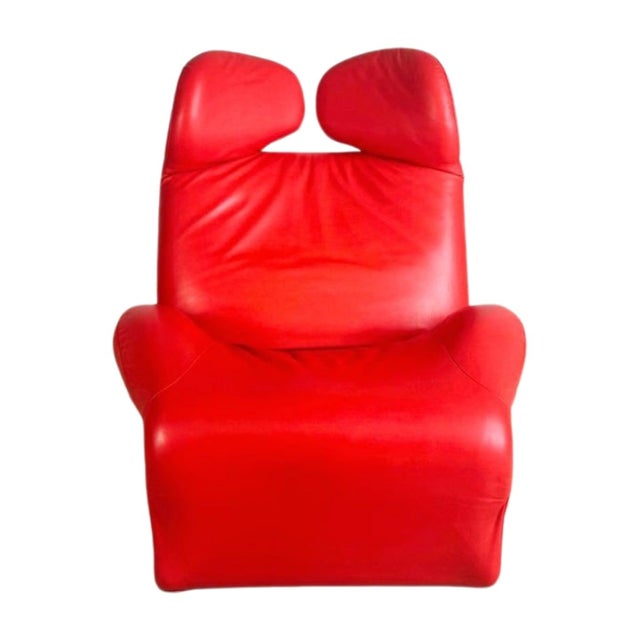 Wink Chair Armchair in Red by Toshiyuki Kita for Cassina For Sale - Image 10 of 10