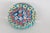 Small Round Art Glass Paper Weight Italian Murano Style Millefiori Flowers 5131b For Sale - Image 9 of 10