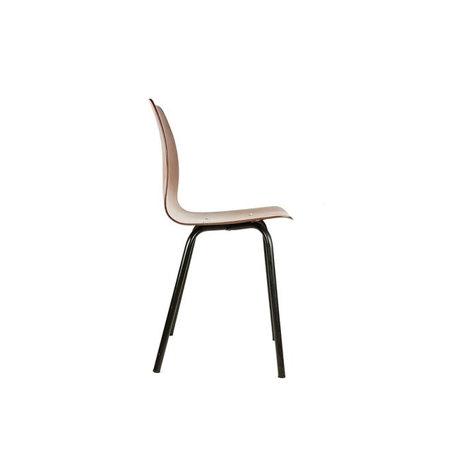 Dining Chairs in Black Metal and Pagwood from Pagholz Flötotto, 1960s, Set of 4 For Sale - Image 6 of 17