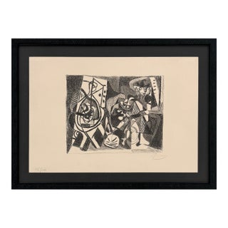 Pablo Picasso, Scene D’interieur, Bloch 74 (Rare Hand Signed Lithograph), 1926 For Sale