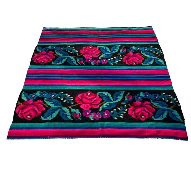 Turkish Kilim Rug, 1940s For Sale - Image 11 of 11