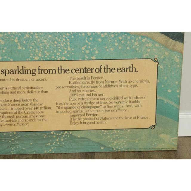 Perrier Large Vintage Decorative Advertising Wall Panel For Sale - Image 12 of 13