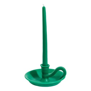 Misette The Forme Wax Candlestick, Green For Sale