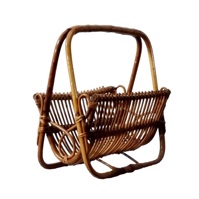 Bamboo Magazine Rack, Italy, 1960 For Sale - Image 10 of 10