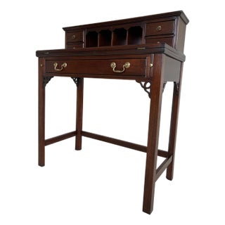 Tradition House Collection Georgian Style Cherry Tilt Top Writing Desk For Sale