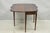 Antique Sheraton Federal Mahogany Urn Inlay Flip Serpentine Console Game Table For Sale - Image 10 of 18