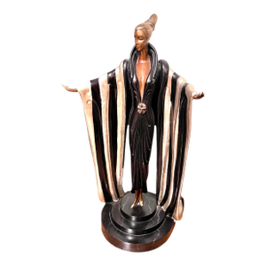 1980s Erte Original Bronze Sculpture Titled "Monaco"
