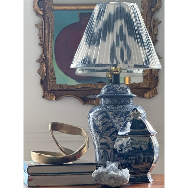 Blue Blue and White Delft Style Lidded Vase For Sale - Image 8 of 10