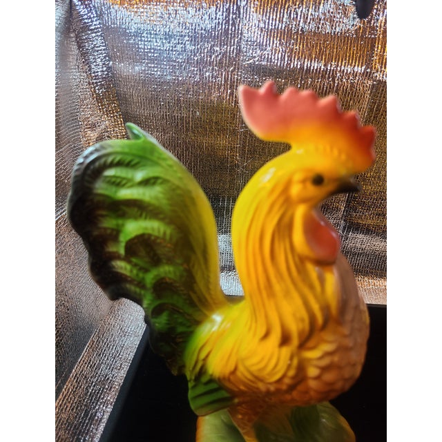 1948 Vintage Rooster & Chicken Figurines- a Pair | Chairish