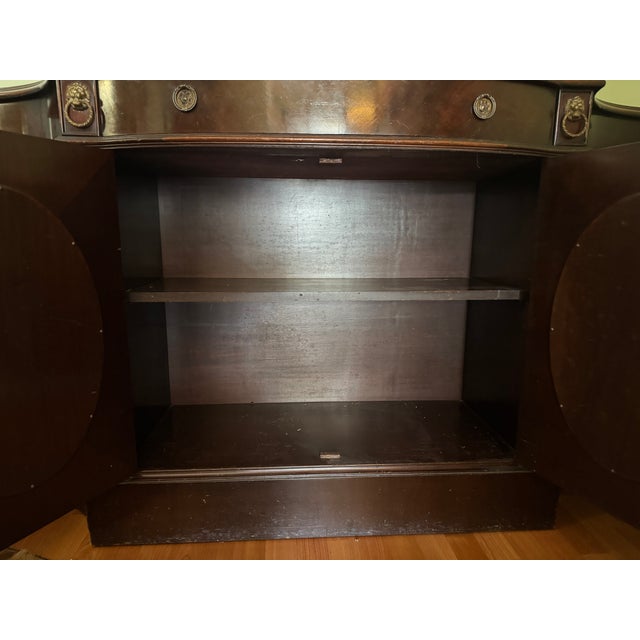 Antique 1920s Mirrored Buffet Cabinet Sideboard Credenza For Sale - Image 12 of 14