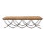 Arteriors Felice Iron Brass Alpaca Bench For Sale