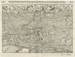 Plan of Rouffach with Chateau Disenbourgh, 1588