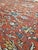 Antique Farahan Sarouk Carpet, Handmade Oriental Rug, Ivory, Red, Navy, Fine For Sale - Image 9 of 18