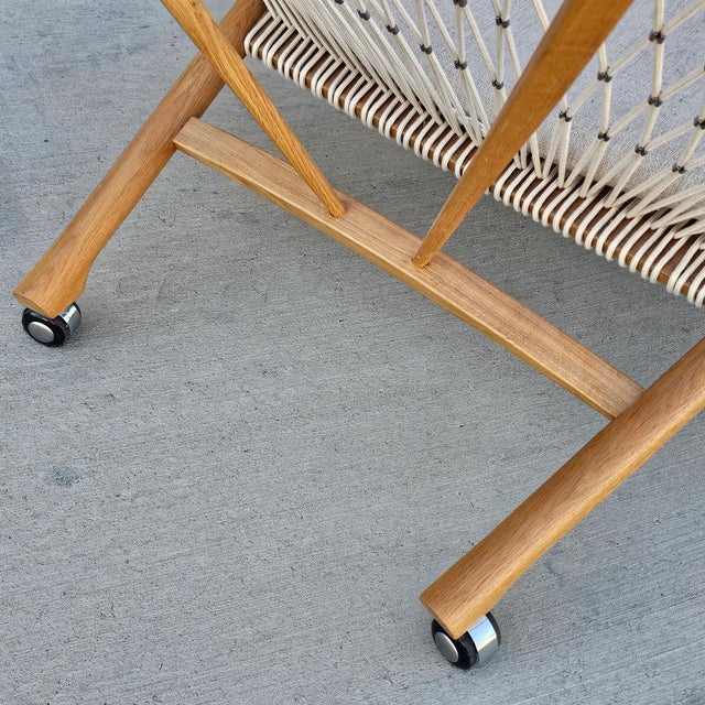 Wood Outdoor Mayan Sunset Rope Chair For Sale - Image 7 of 18