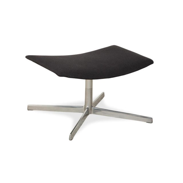 Set of Catifa 46 Lounge Chair and Ottoman in Dark Grey Blue Fabric from Arper For Sale - Image 18 of 18