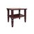 This handsome side table is crafted from a rich, dark-grained hardwood—likely rosewood or mahogany—boasting a deep...