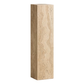 Travertine Pedestal Column For Sale