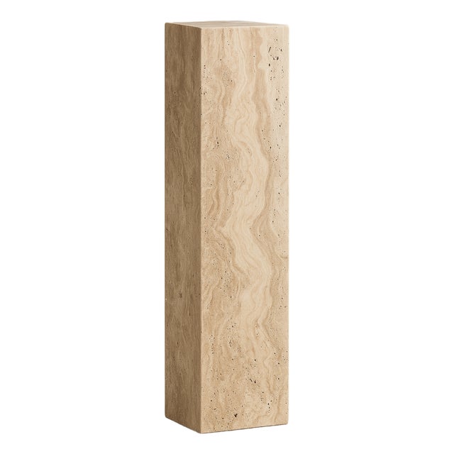Travertine Pedestal Column For Sale