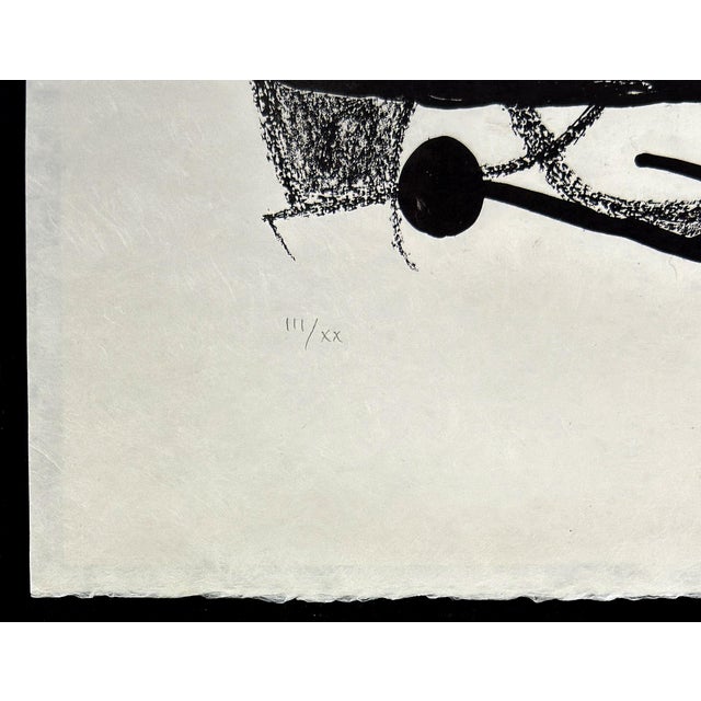 Abstract Joan Miró, Fotoscop, Maeght 939 (Rare Hand Signed Lithograph), 1974 For Sale - Image 3 of 3