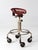 Vintage Industrial Rolling Stool With Cast Iron Tractor Seat For Sale - Image 11 of 18