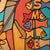 Mid 20th Century Mid 20th Century Modern Colorful Cubist-Style Framed Painting With Smiling Clown “ Smile “ by Wrasky For Sale - Image 5 of 12