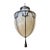 1900 Leaded Glass Light Fixture For Sale