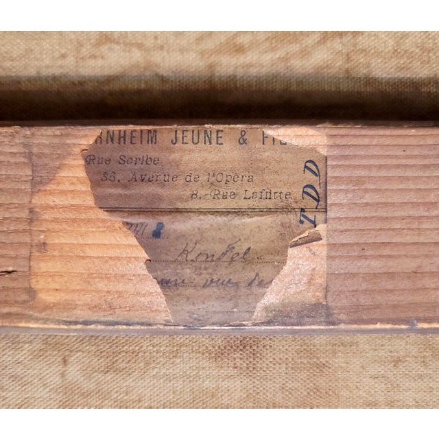 Henri Rondel -Portrait of a Seminude Red Haired Beauty-19th Century Oil Painting For Sale - Image 10 of 10