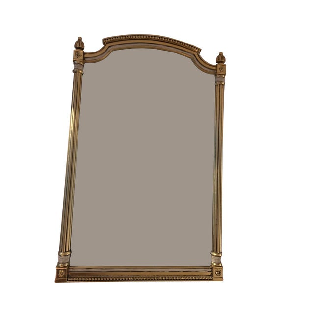 Traditional Vintage Golden Mirror, 1960s For Sale - Image 3 of 3