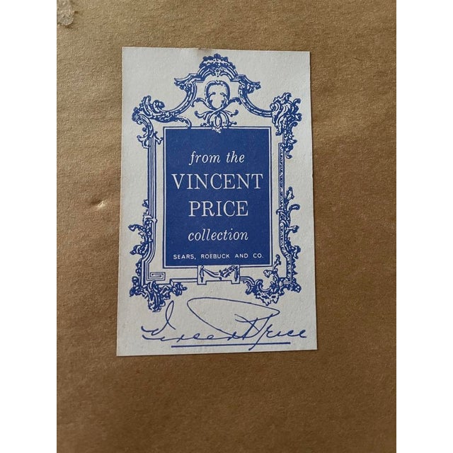 Contemporary 1960s Signed Vincent Price Collection Art For Sale - Image 3 of 6