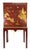 Mid-Century Vintage Hand Painted Cinnabar Chinoiserie Cabinet For Sale - Image 12 of 12
