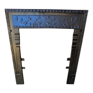 1940s Fleur De Lis Fireplace Surround For Sale