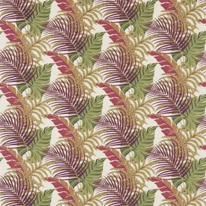 Sanderson Manila Fabric in Mulberry/Sand
