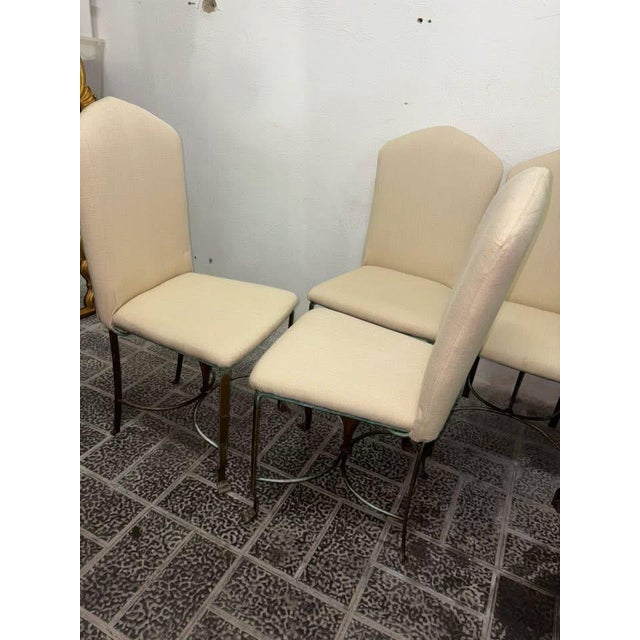 Wrought Iron Table and Chairs, 1950, Set of 5 For Sale - Image 11 of 18