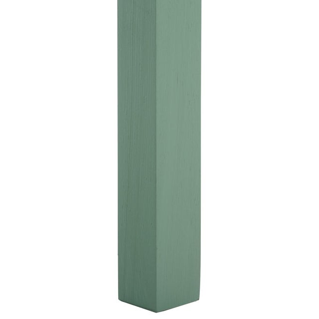 Wood Darlyn Scalloped 1 Drawer Accent Table in Sage For Sale - Image 7 of 10