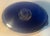 Metal 7 Quart Dutch Oven Martha Stewart Lapis Blue Enamel Oval With Two Handles For Sale - Image 7 of 8