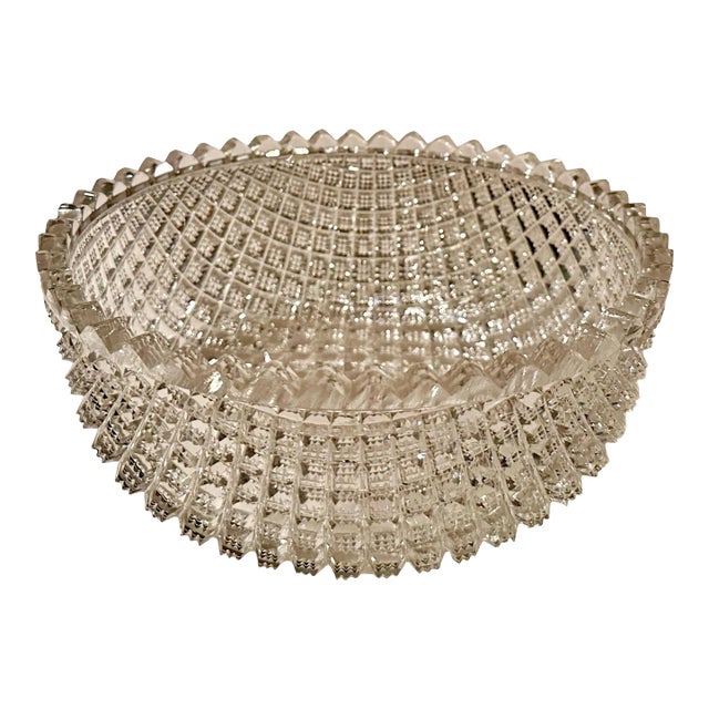 Early 1900s Cut Glass Bowl For Sale