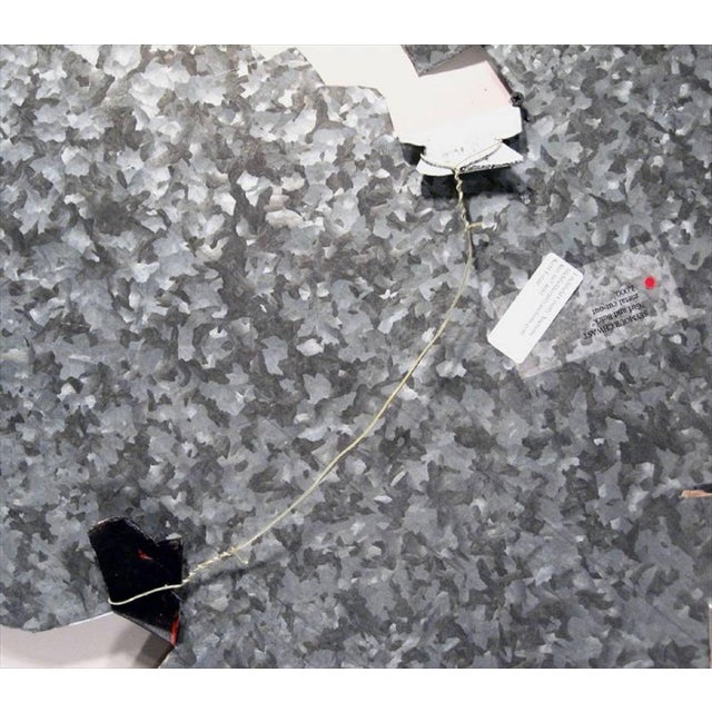 Mid 20th Century Seymour ChwastGirl on a Buick Painting on Metal Cut Out Sculpture Wall Hanging For Sale - Image 5 of 7