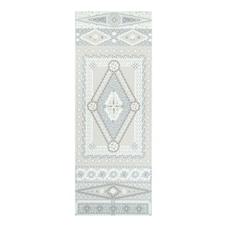 Schumacher X Mary McDonald Shell Grotto Panel B in Seafoam For Sale