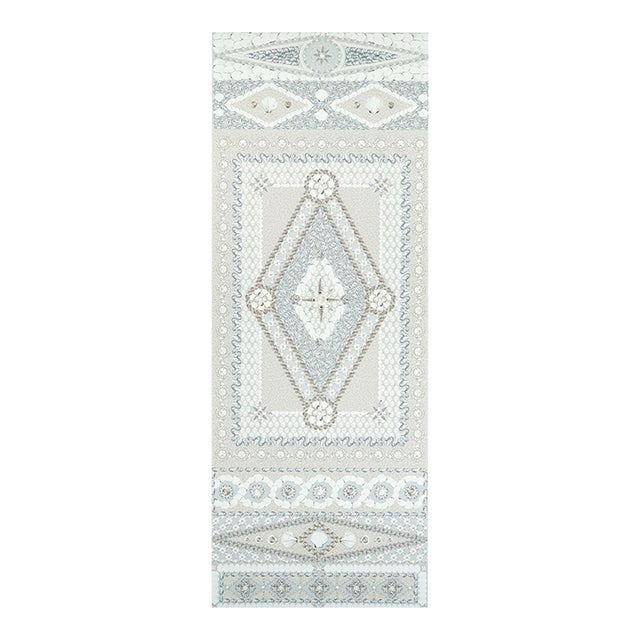 Schumacher X Mary McDonald Shell Grotto Panel B in Seafoam For Sale