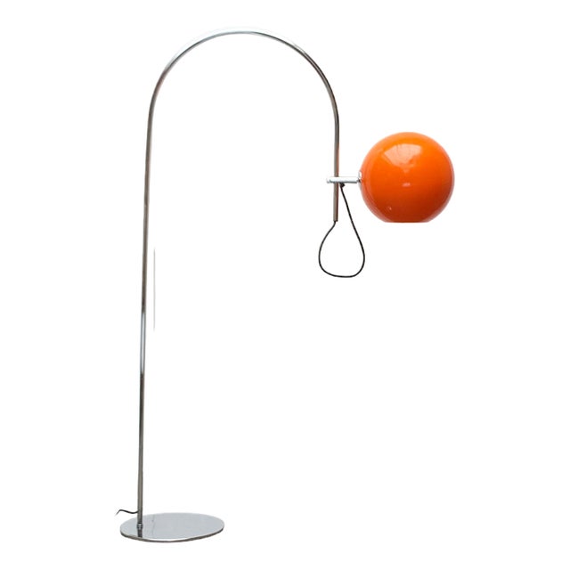 Mid-Century Space Age German Arc Floor Lamp from Wila, 1960s