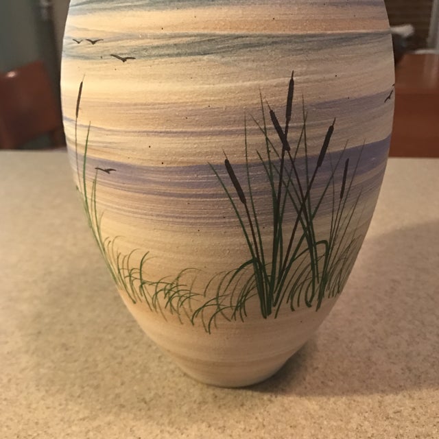 Hand Painted Pottery Vase Chairish