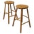 Wood Tall Beech and Elm Farmhouse Kitchen Stools, 1960, Set of 2 For Sale - Image 7 of 7